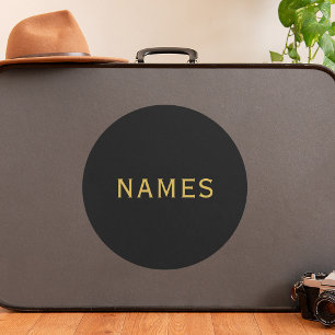 Personalised With Last Name or Nickname on Them Classic Round Sticker