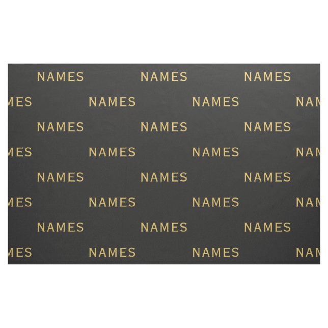 Personalised With Last Name or Nickname on Them Fabric (Yard)