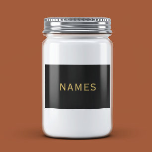 Personalised With Last Name or Nickname on Them Food Label