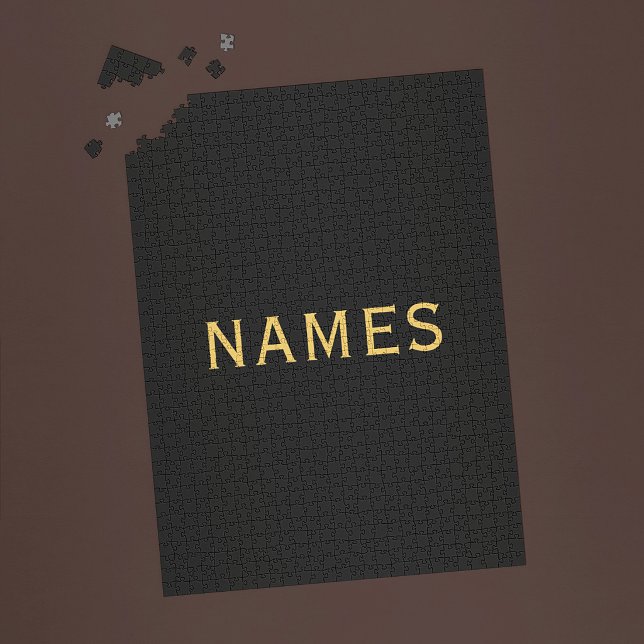Personalised With Last Name or Nickname on Them Jigsaw Puzzle (Creator Uploaded)