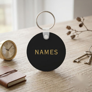 Personalised With Last Name or Nickname on Them Key Ring
