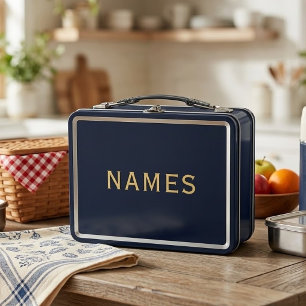Personalised With Last Name or Nickname on Them Metal Lunch Box