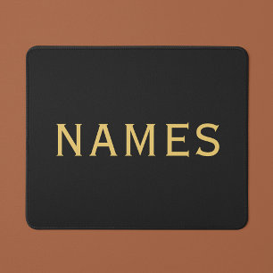 Personalised With Last Name or Nickname on Them Mouse Mat