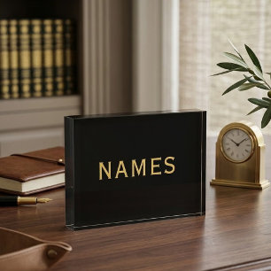Personalised With Last Name or Nickname on Them Photo Block