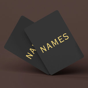 Personalised With Last Name or Nickname on Them Playing Cards