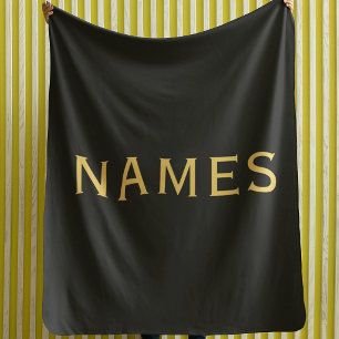 Personalised With Last Name or Nickname on Them Sherpa Blanket