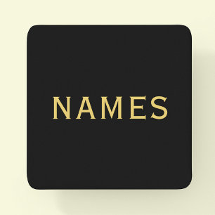 Personalised With Last Name or Nickname on Them Square Paper Coaster