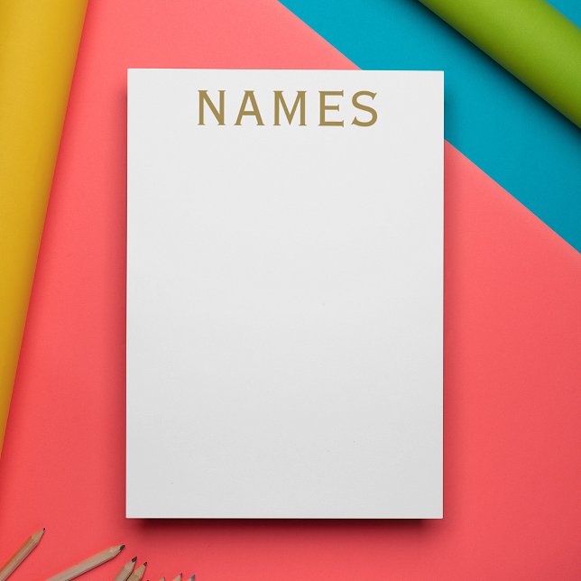 Personalised With Last Name or Nickname on Them Stationery (Creator Uploaded)