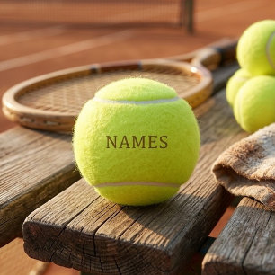 Personalised With Last Name or Nickname on Them Tennis Balls