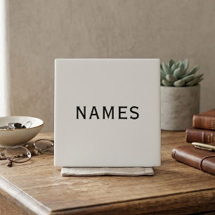 Personalised With Last Name or Nickname on Them Tile