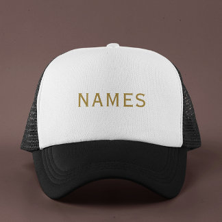 Personalised With Last Name or Nickname on Them Trucker Hat