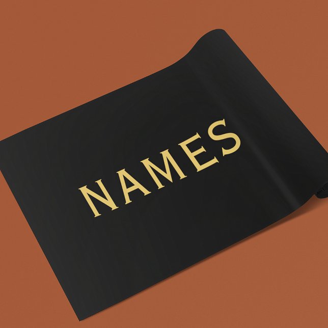 Personalised With Last Name or Nickname on Them Wrapping Paper Sheet (Creator Uploaded)