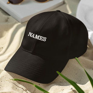 Personalised With Last or Nickname Name on Them Embroidered Hat