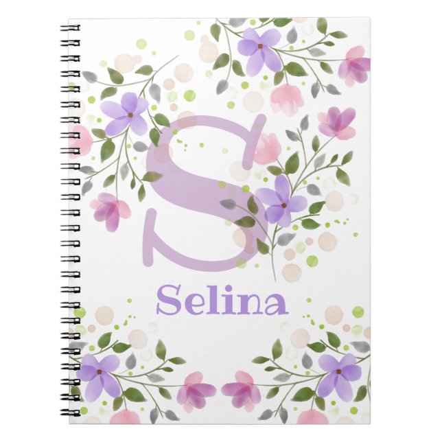 Personalised with Monogram & Name Notebook (Front)