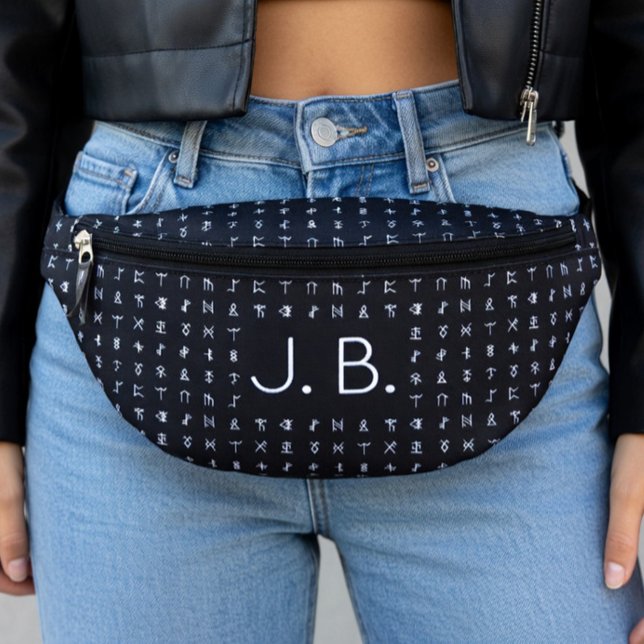 Personalised with Monogram & Runic Symbols Bum Bags (Creator Uploaded)