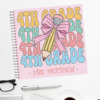 Personalised With Name 4th Grade Teacher Custom