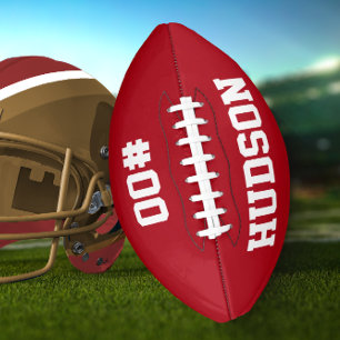 Personalised with name and number american football