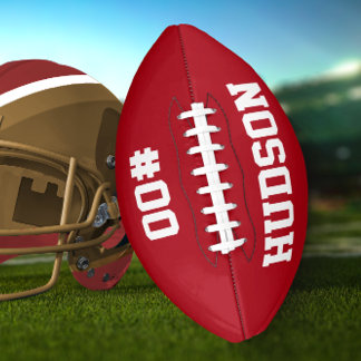Personalised with name and number american football