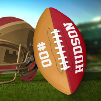 Personalised with name and number american football