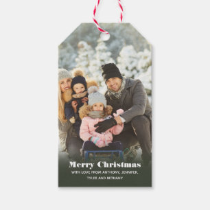 Personalised with Name Custom Photo Christmas Gift Tags