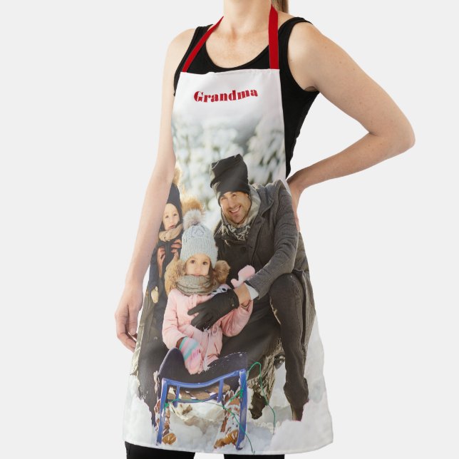Personalised with Name Large Photo Apron (Insitu)