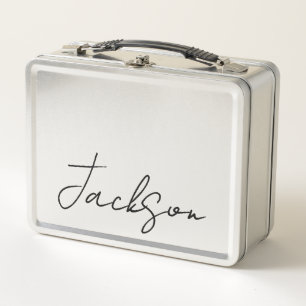 Personalised with Name Metal Lunchbox