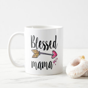 Personalised with name of children Blessed Mama Coffee Mug
