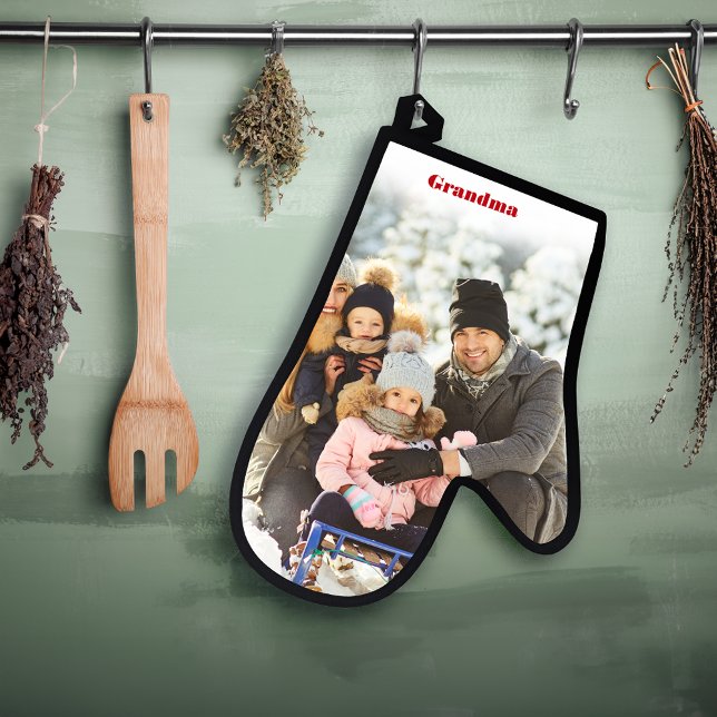 Personalised with Name Photo Oven Mitt (Creator Uploaded)