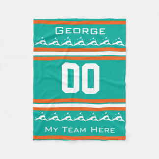 Personalised with name,#, team, sports fan Team do Fleece Blanket
