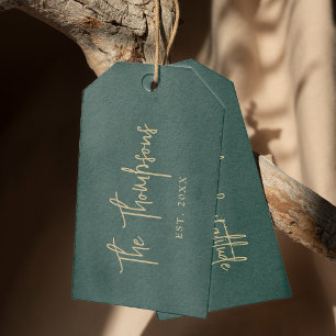 Personalised With Names Elegant Calligraphy Script Gift Tags