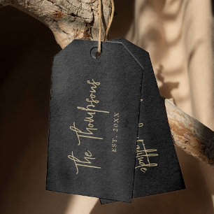 Personalised With Names Elegant Calligraphy Script Gift Tags