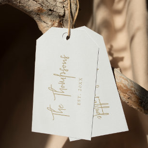 Personalised With Names Elegant Calligraphy Script Gift Tags