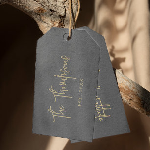 Personalised With Names Elegant Calligraphy Script Gift Tags