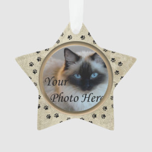 Personalised with Photo and Verse Pet Memorial Ornament