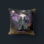 Personalised Wizard Boy Son Birthday Gift Magical Cushion<br><div class="desc">Whimsical and magical Wizard and Witches fun boy's birthday gift.</div>