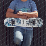 Personalised wolf Pack  Skateboard<br><div class="desc">A personalised watercolor illustration of a dynamic wolf pack on the run. Just add your name.</div>