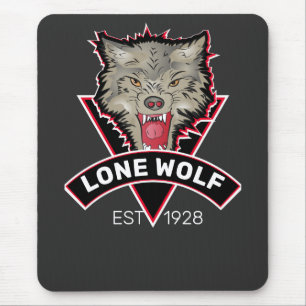 Personalised Wolf Theme eSport Team Sign Mouse Mat