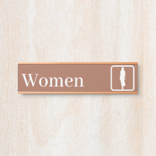 Personalised Women Restroom Signs