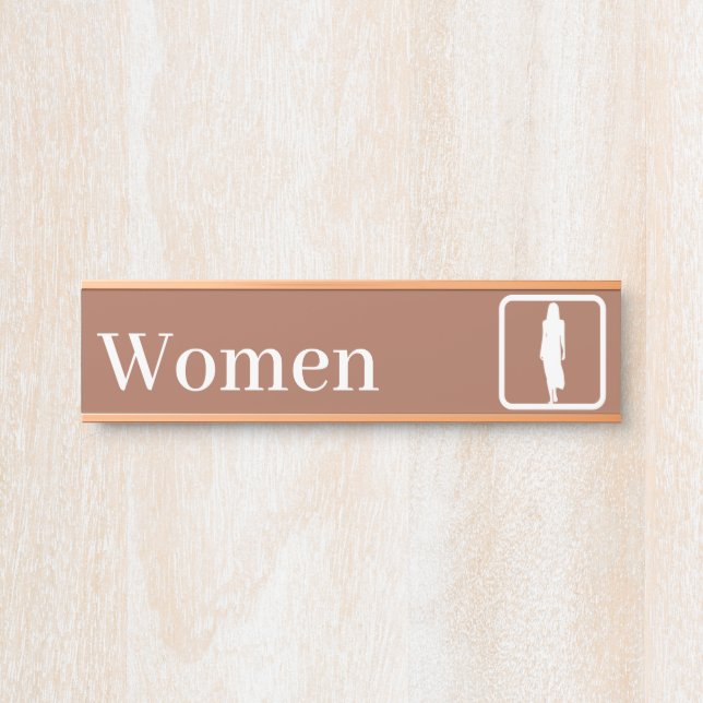 Personalised Women Restroom Signs (Front)