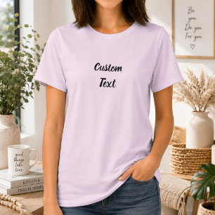 Personalised Women's Custom Text T-Shirt