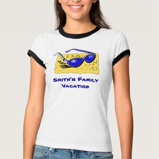 Personalised Women's Family Vacation T-Shirts