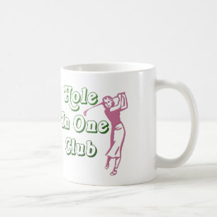 Personalised Womens Golf Hole in One Keepsake Coffee Mug