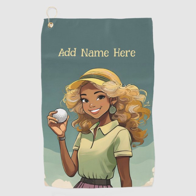Personalised Women's Golf Towel (Front)