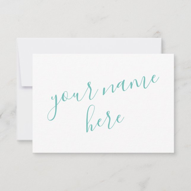 Personalised womens stationery thank you card (Front)