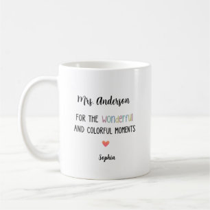 Personalised Wonderful Colourful Moments Elegant  Coffee Mug