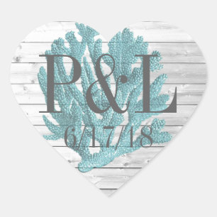 Personalised Wood and Beachy Coral Stickers