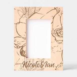 Personalised Wood Art  Etched Frames