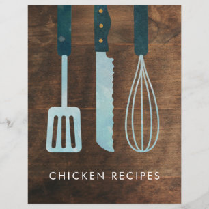 Personalised Wood Kitchen Utensils Recipe Divider