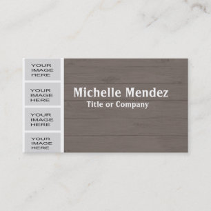 Personalised Wood Photo Booth Business Card