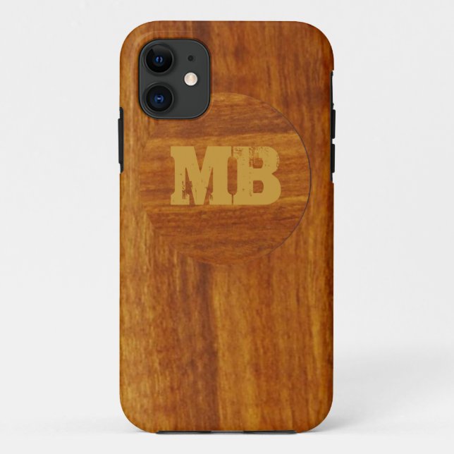 personalised wood texture Case-Mate iPhone case (Back)